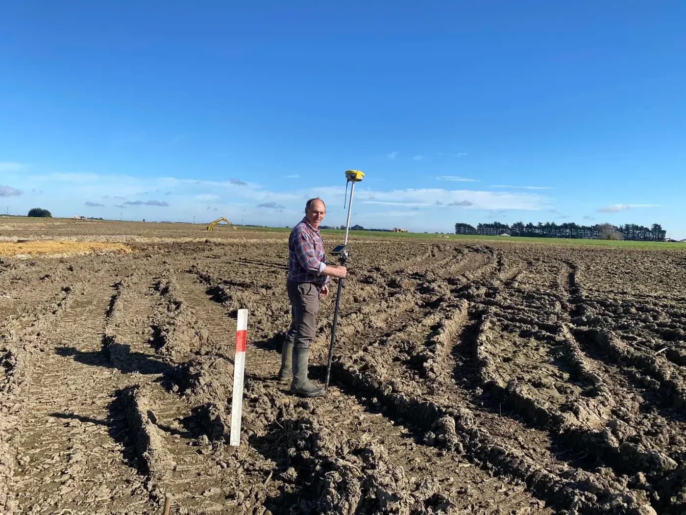 Aerial farm survey used to plan drainage work