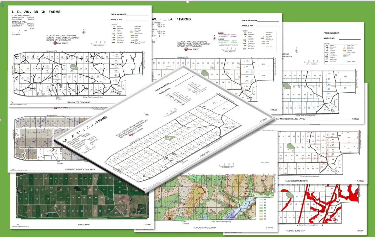 Rural mapping output showing practical site detail